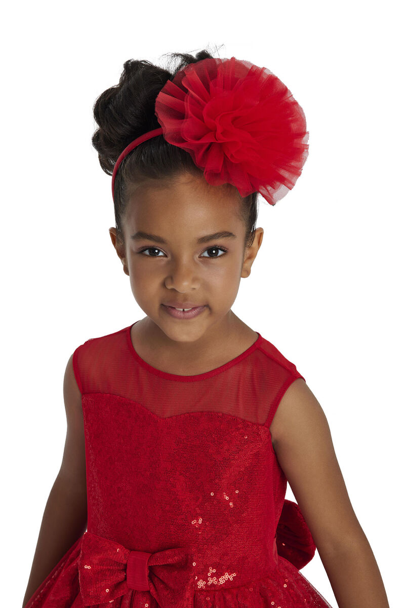Red Heart Neckline Girl Child Dress 3-7 AGE 34147PR - 9