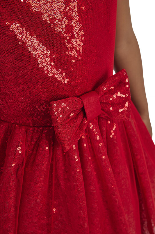 Red Heart Neckline Girl Child Dress 3-7 AGE 34147PR - 10