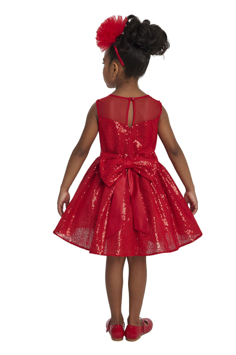 Red Heart Neckline Girl Child Dress 3-7 AGE 34147PR - 11