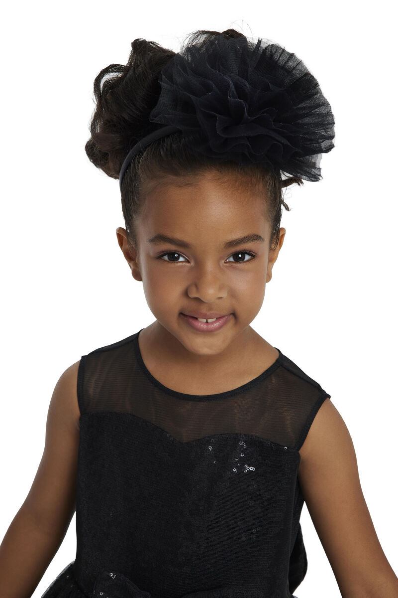 Black Heart Neckline Girl Child Dress 3-7 AGE 34147PR - 7