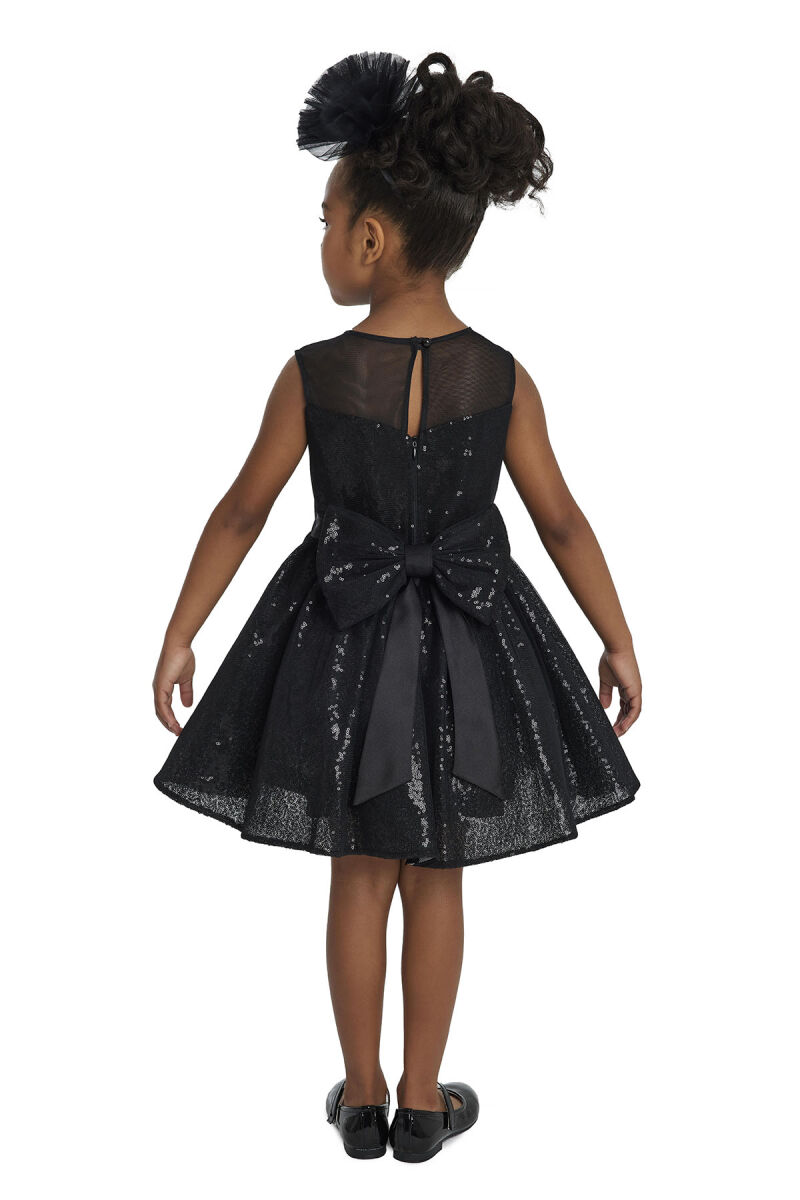 Black Heart Neckline Girl Child Dress 3-7 AGE 34147PR - 10