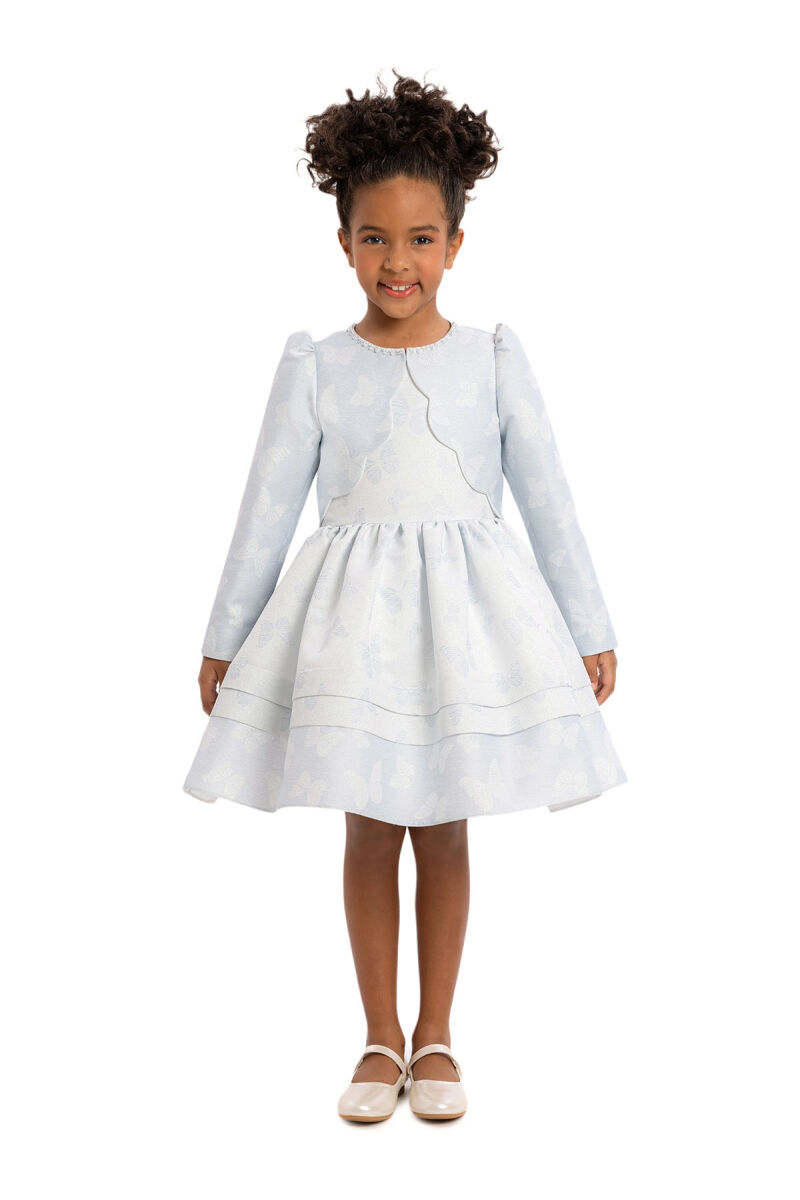 Blue Girls Set with Bolero 3-7 AGE 34237PR - 1