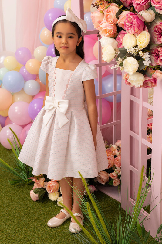 Powder Girls Square Neck Dress 3-7 AGE 34185PR 