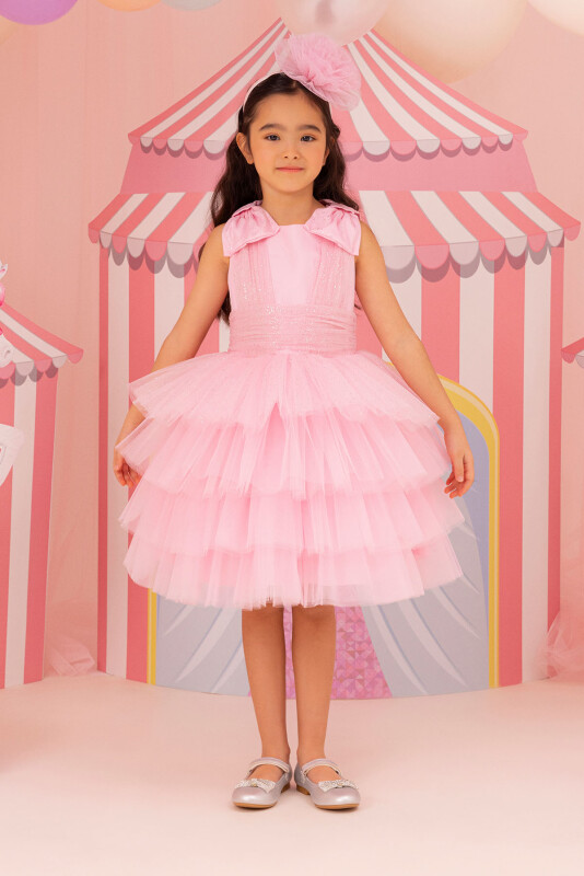 Powder Girls Layered Tulle Dress 3-7 AGE 34352PR 