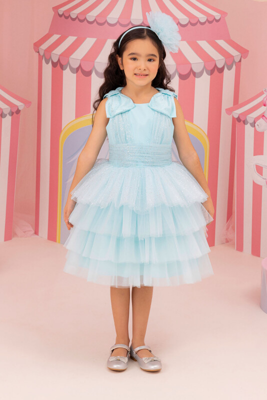 Mint Girls Layered Tulle Dress 3-7 AGE 34352PR 