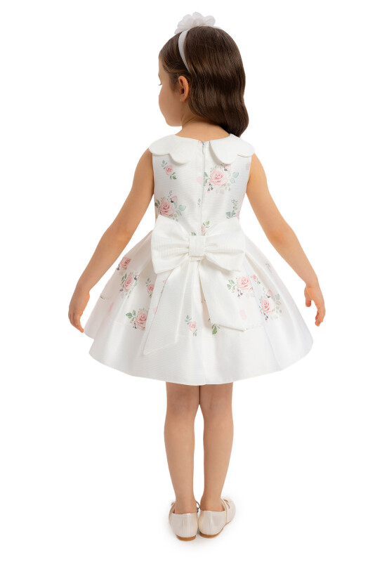 Powder Dress with Floral Jacquard for Girls 6-24 MONTH 34238PR - 6