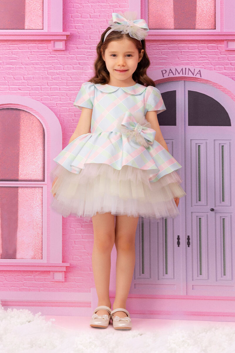 Colorful Girls Plaid Dress 6-24 MONTH 34300PR - 1