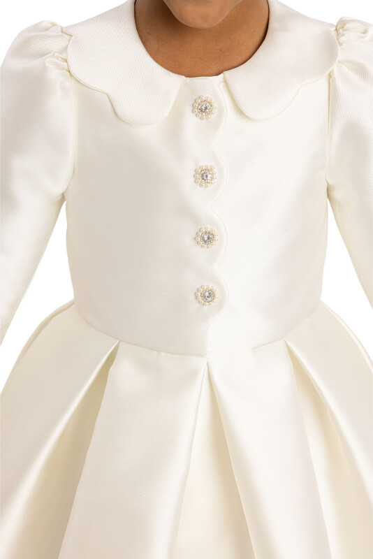 Ecru Girls Set with Jacket 3-7 AGE 34350PR - 4