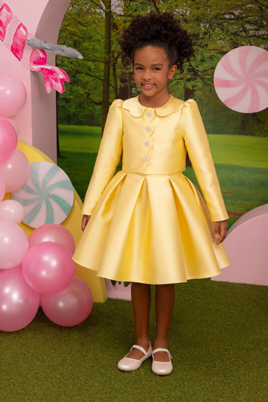 Yellow Girls Set with Jacket 3-7 AGE 34350PR 