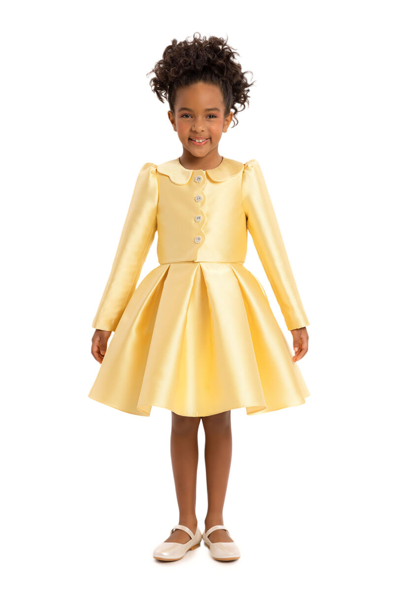 Yellow Girls Set with Jacket 3-7 AGE 34350PR - 2