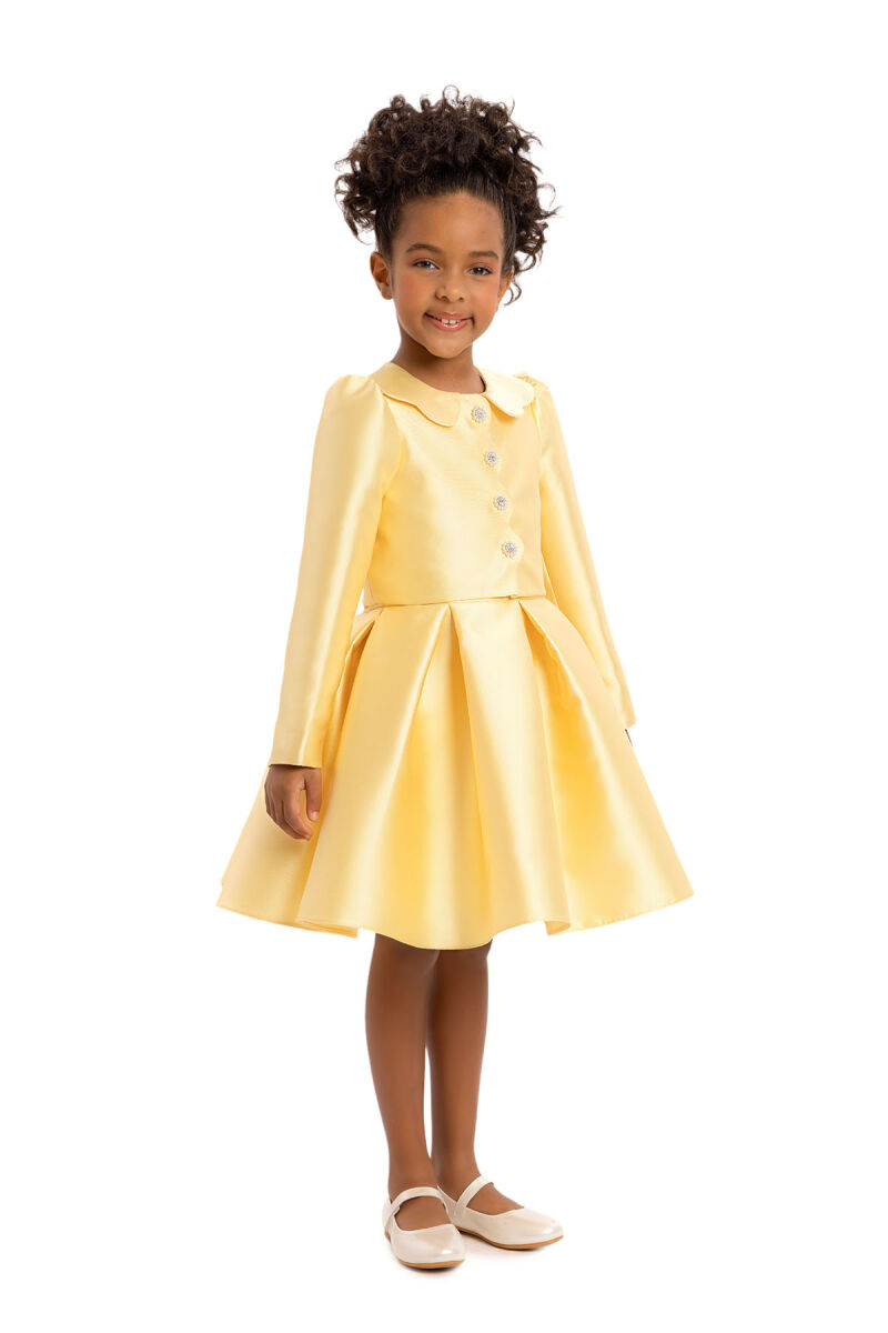 Yellow Girls Set with Jacket 3-7 AGE 34350PR - 3