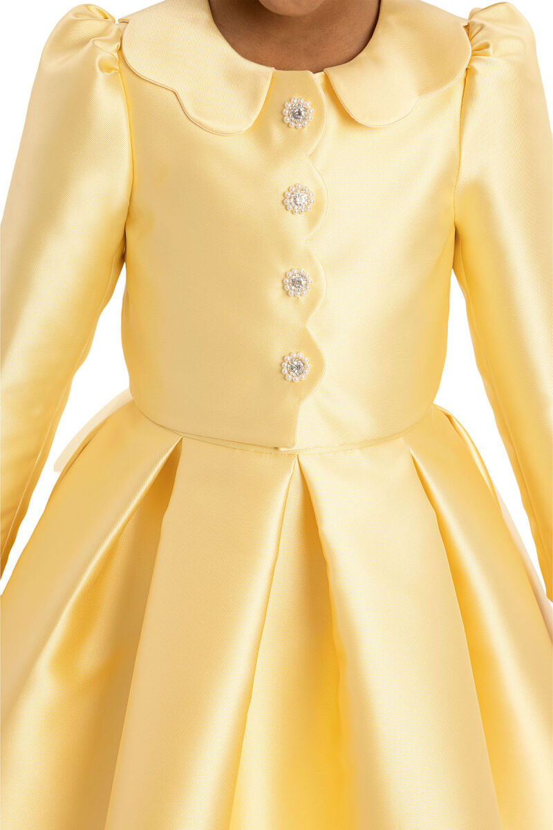 Yellow Girls Set with Jacket 3-7 AGE 34350PR - 4