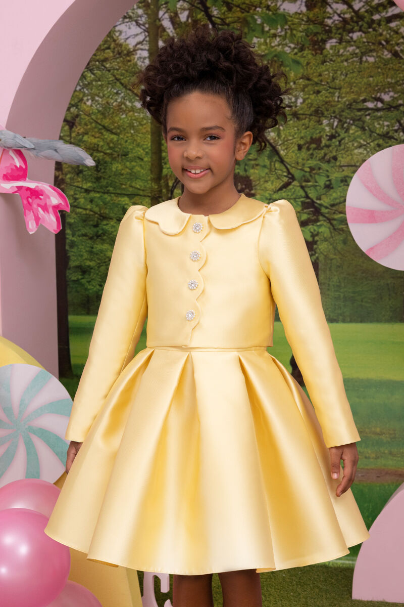 Yellow Girls Set with Jacket 3-7 AGE 34350PR - 8