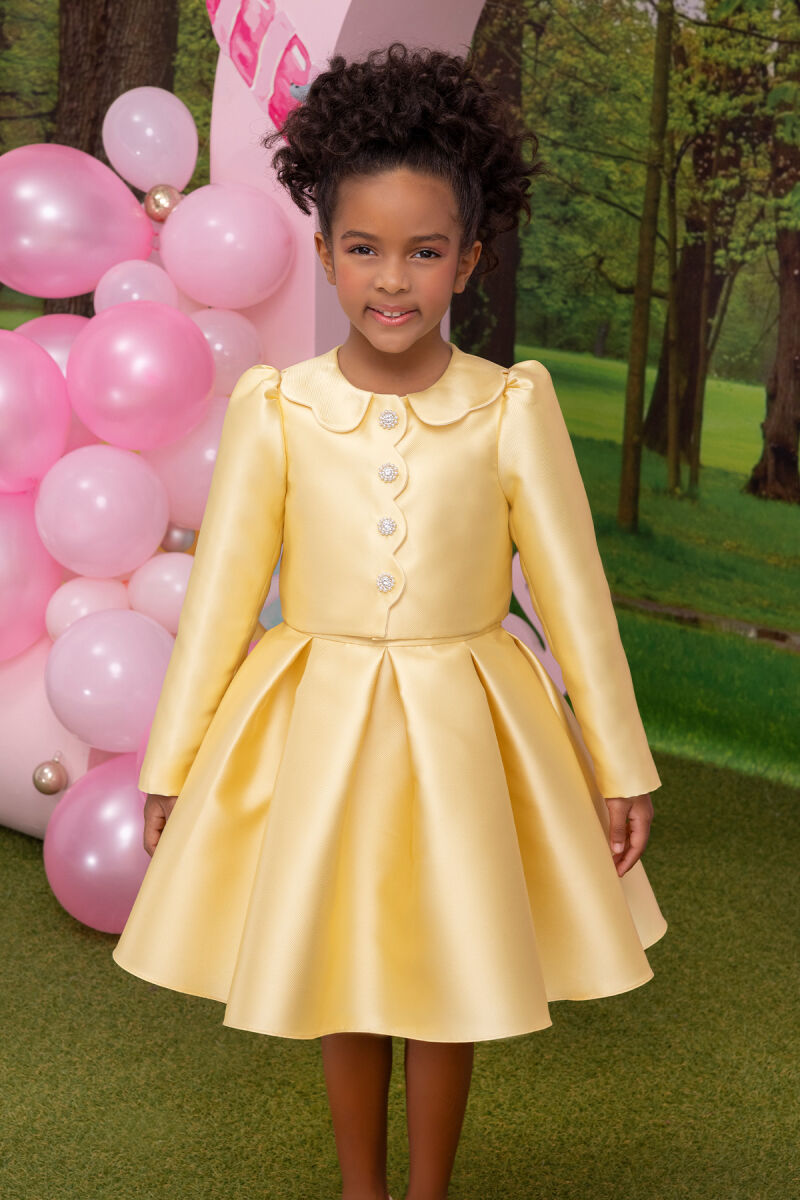 Yellow Girls Set with Jacket 3-7 AGE 34350PR - 9