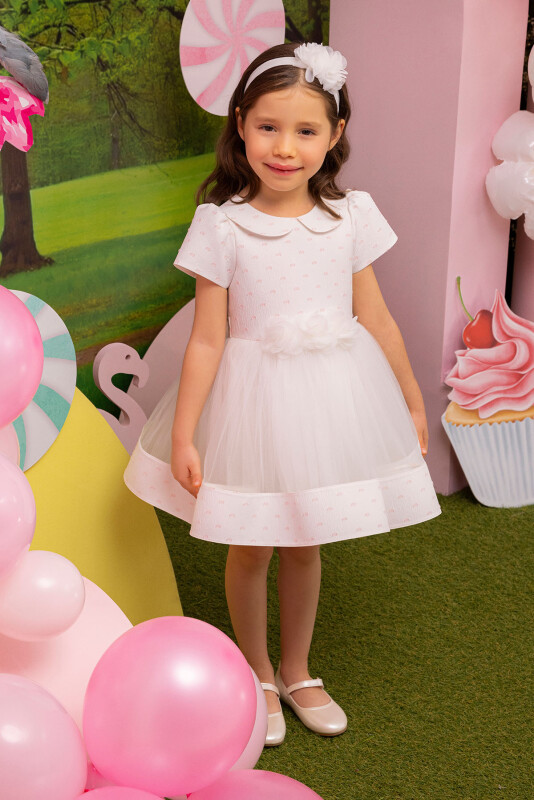 Powder Girls Dress with Baby Collar 6-24 MONTH 34368PR - 1