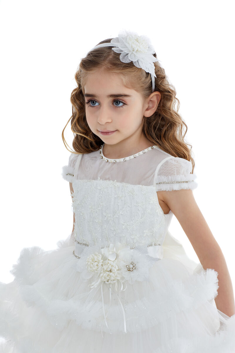 Ecru Tutu Dress 2-6 AGE 32003PR - 2