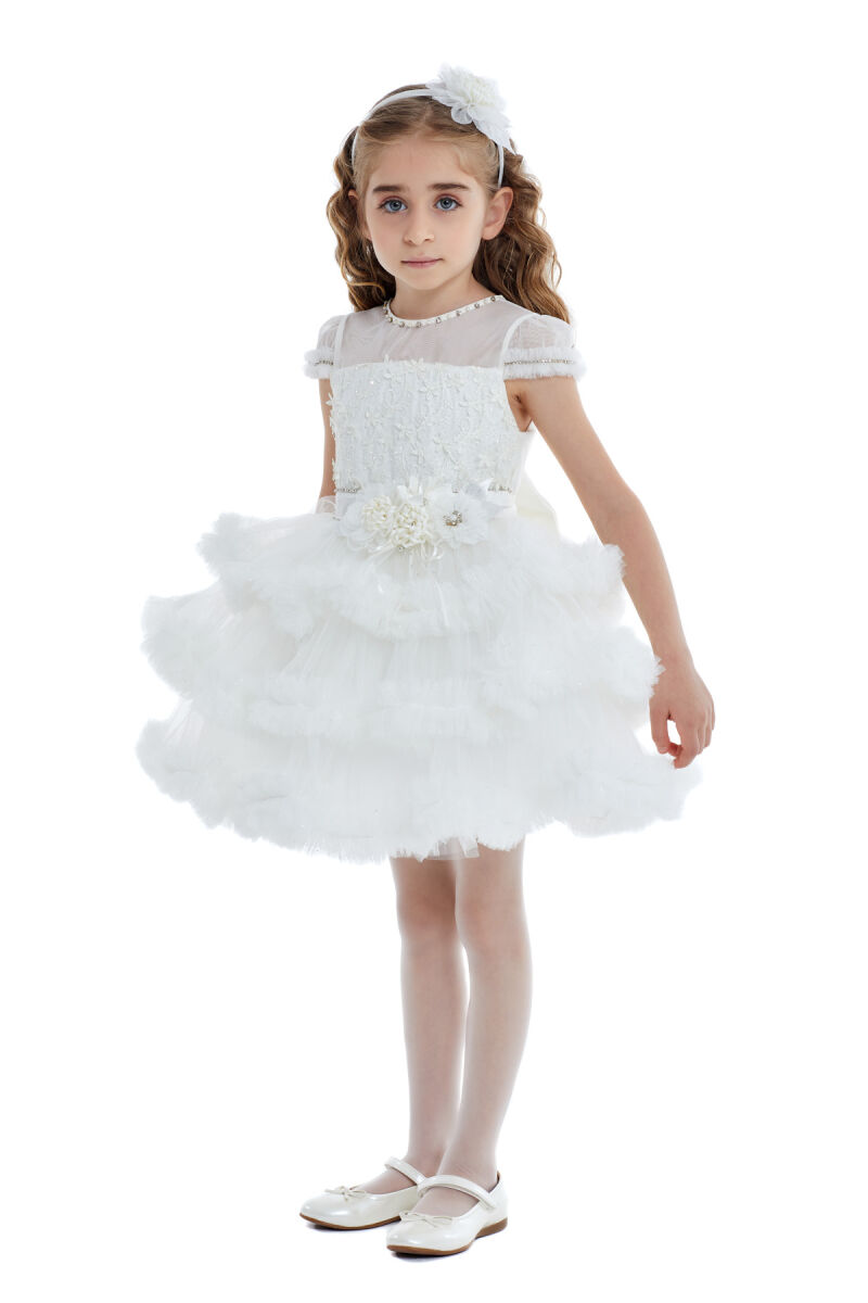 Ecru Tutu Dress 2-6 AGE 32003PR - 3