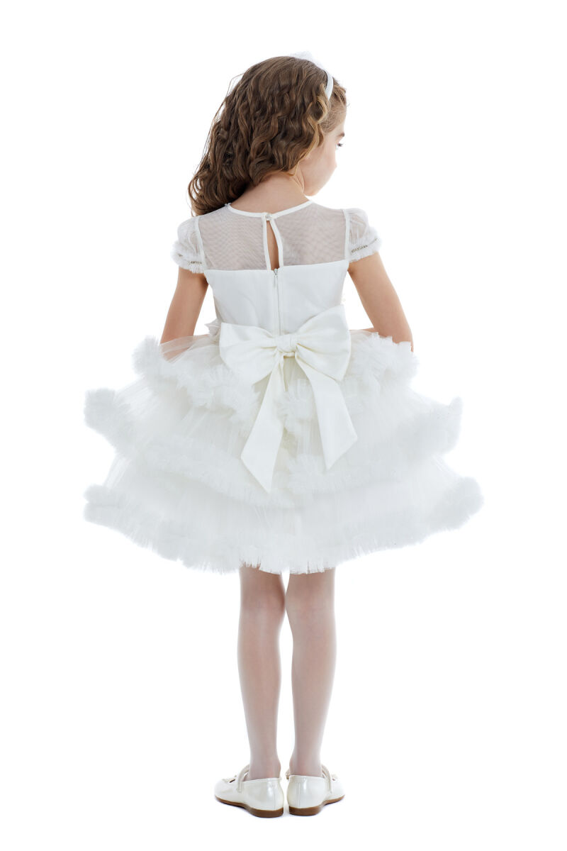 Ecru Tutu Dress 2-6 AGE 32003PR - 4