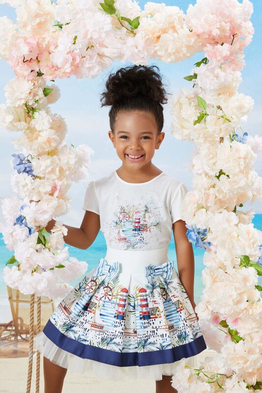 Navy Girl Marin Themed Suit 1-5 AGE 324602CA - 1