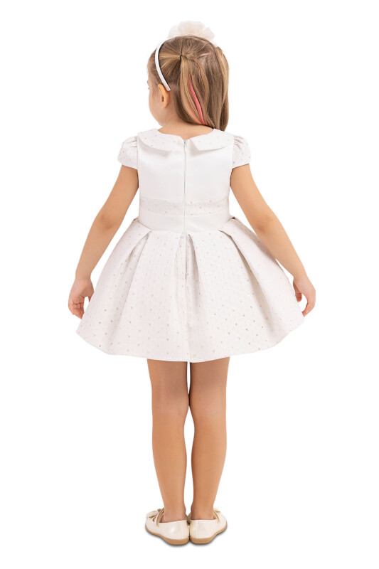 Beige Baby collar, dress for girls 6-18 MONTH 33215PR - 8