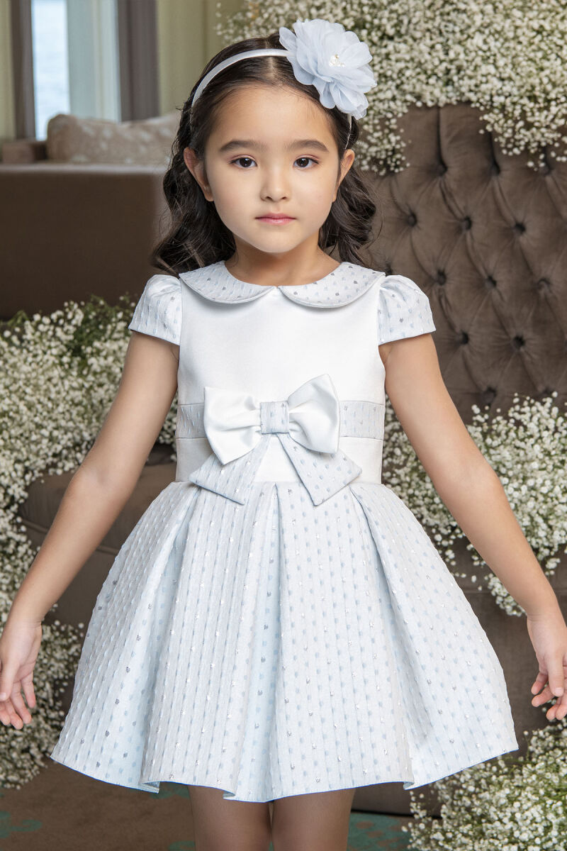 Blue Baby collar, dress for girls 6-18 MONTH 33215PR - 3