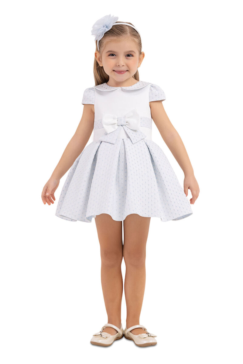 Blue Baby collar, dress for girls 6-18 MONTH 33215PR - 5