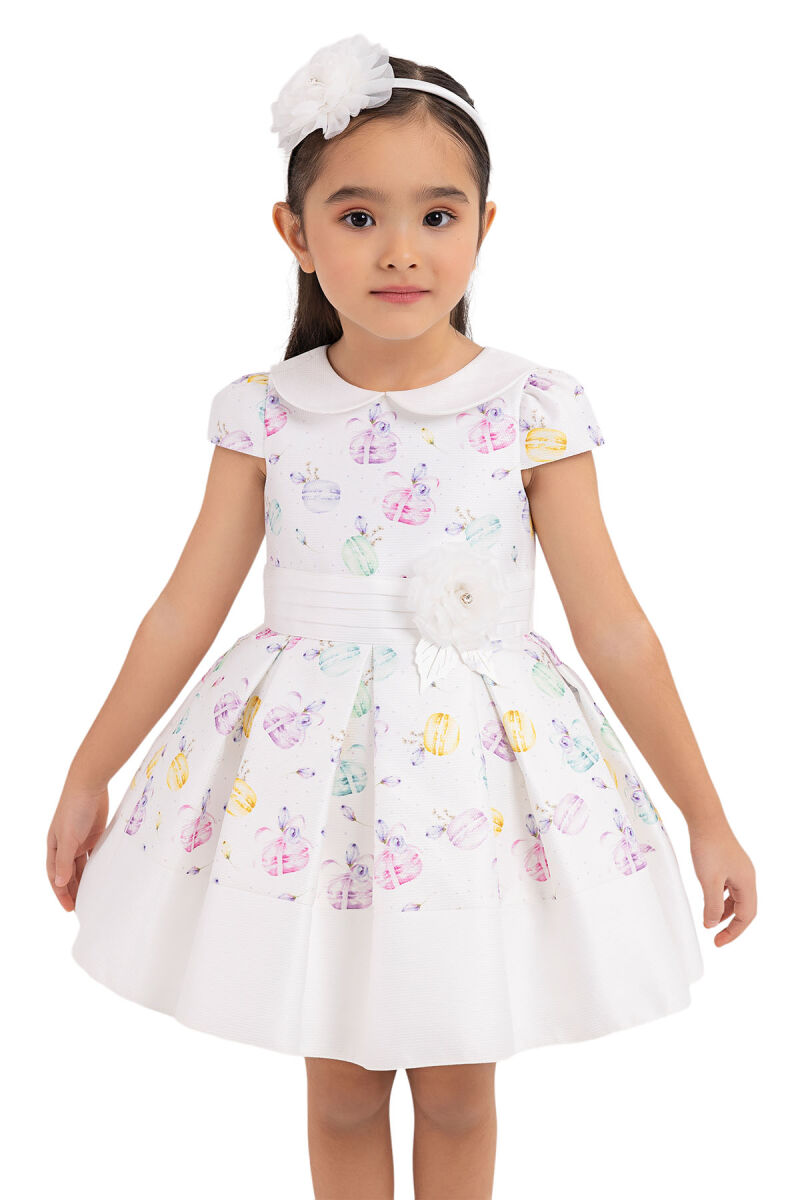 Rainbow Baby collar, dress for girls 6-18 MONTH 33222PR - 4