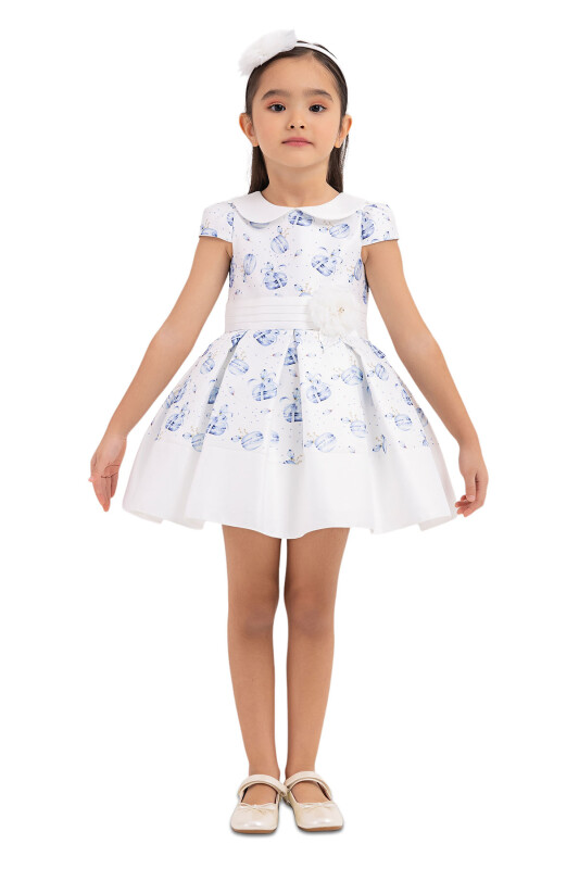 Blue Baby collar, dress for girls 6-18 MONTH 33222PR 