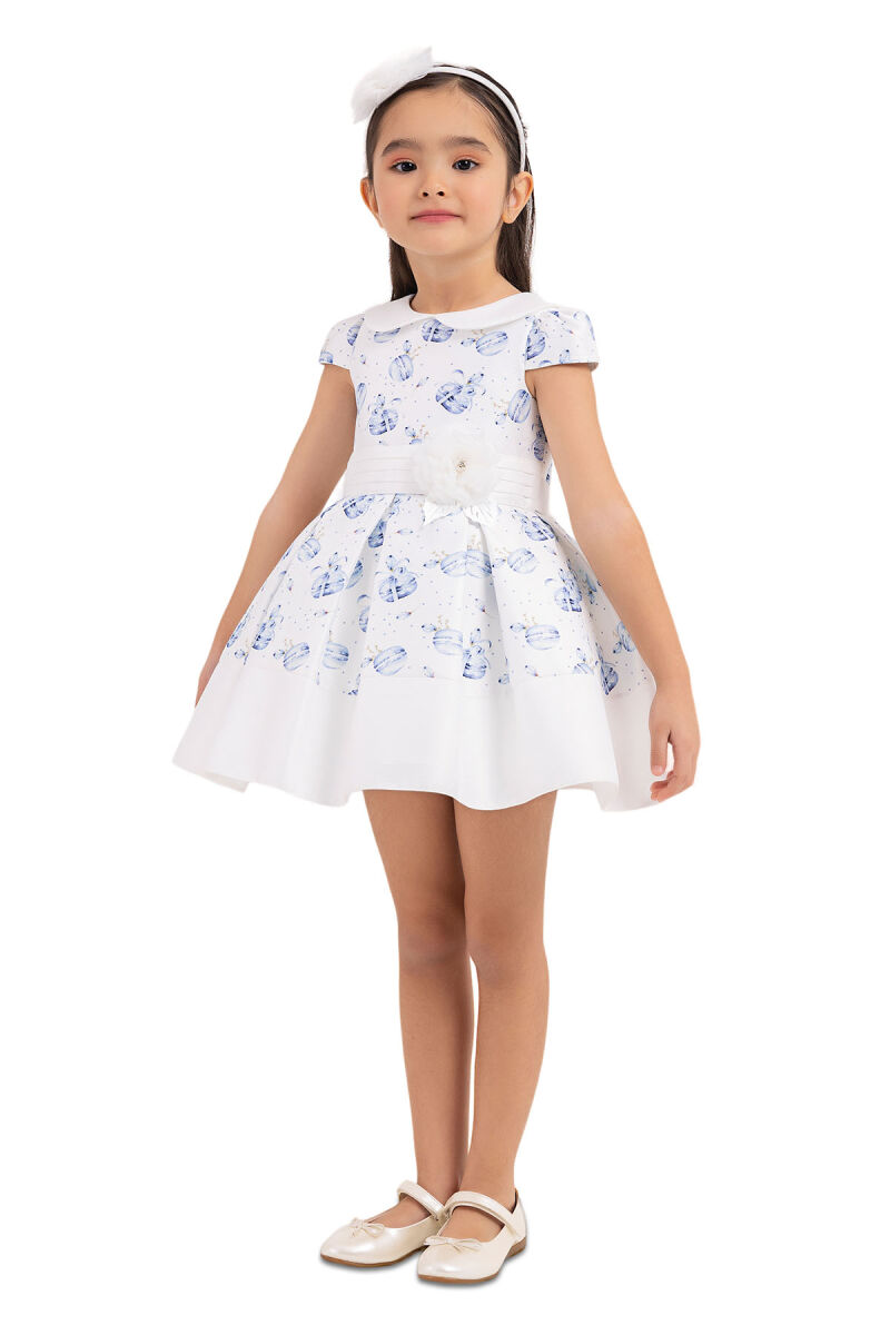 Blue Baby collar, dress for girls 6-18 MONTH 33222PR - 2