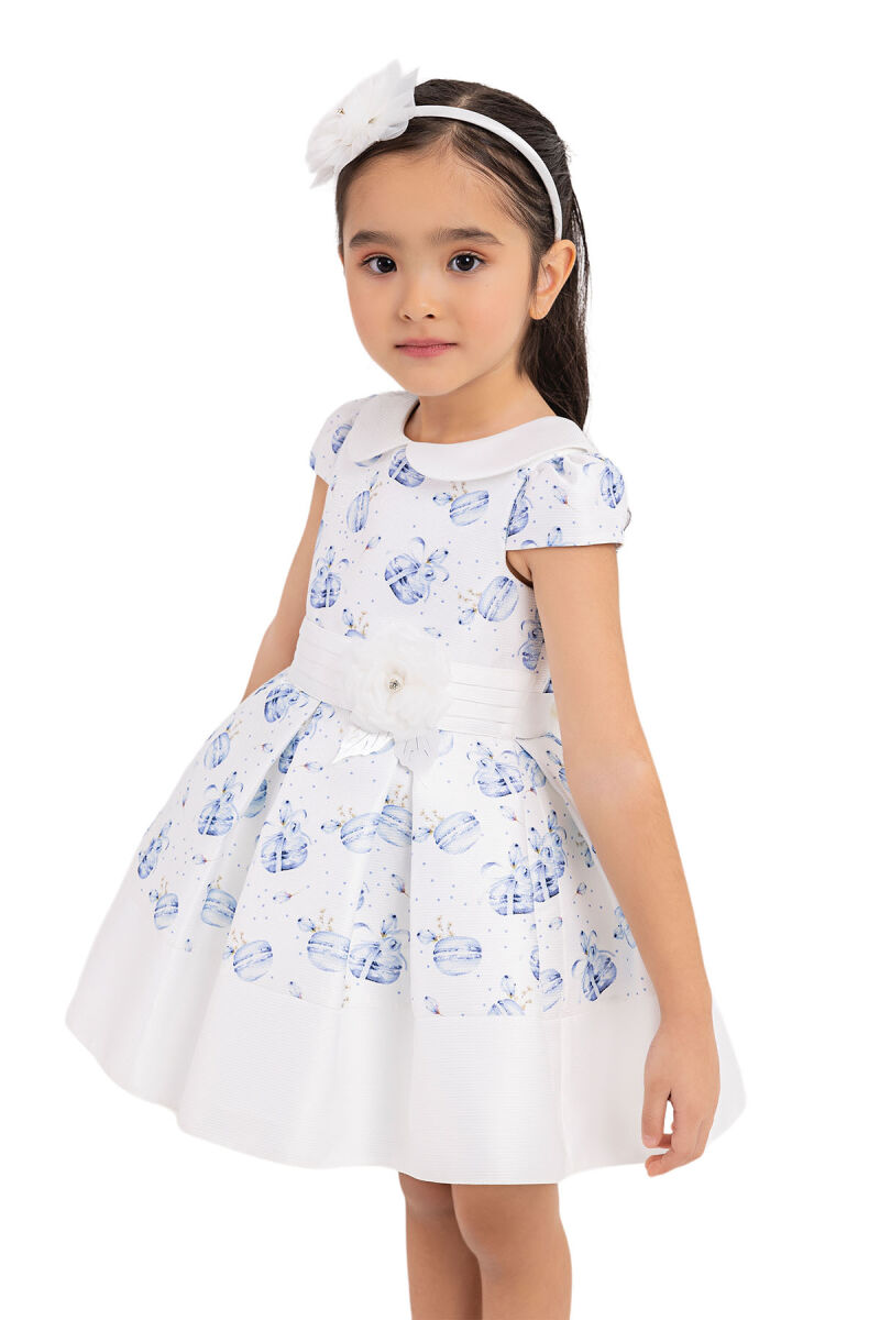 Blue Baby collar, dress for girls 6-18 MONTH 33222PR - 3