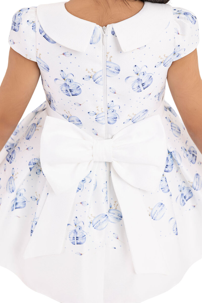 Blue Baby collar, dress for girls 6-18 MONTH 33222PR - 7