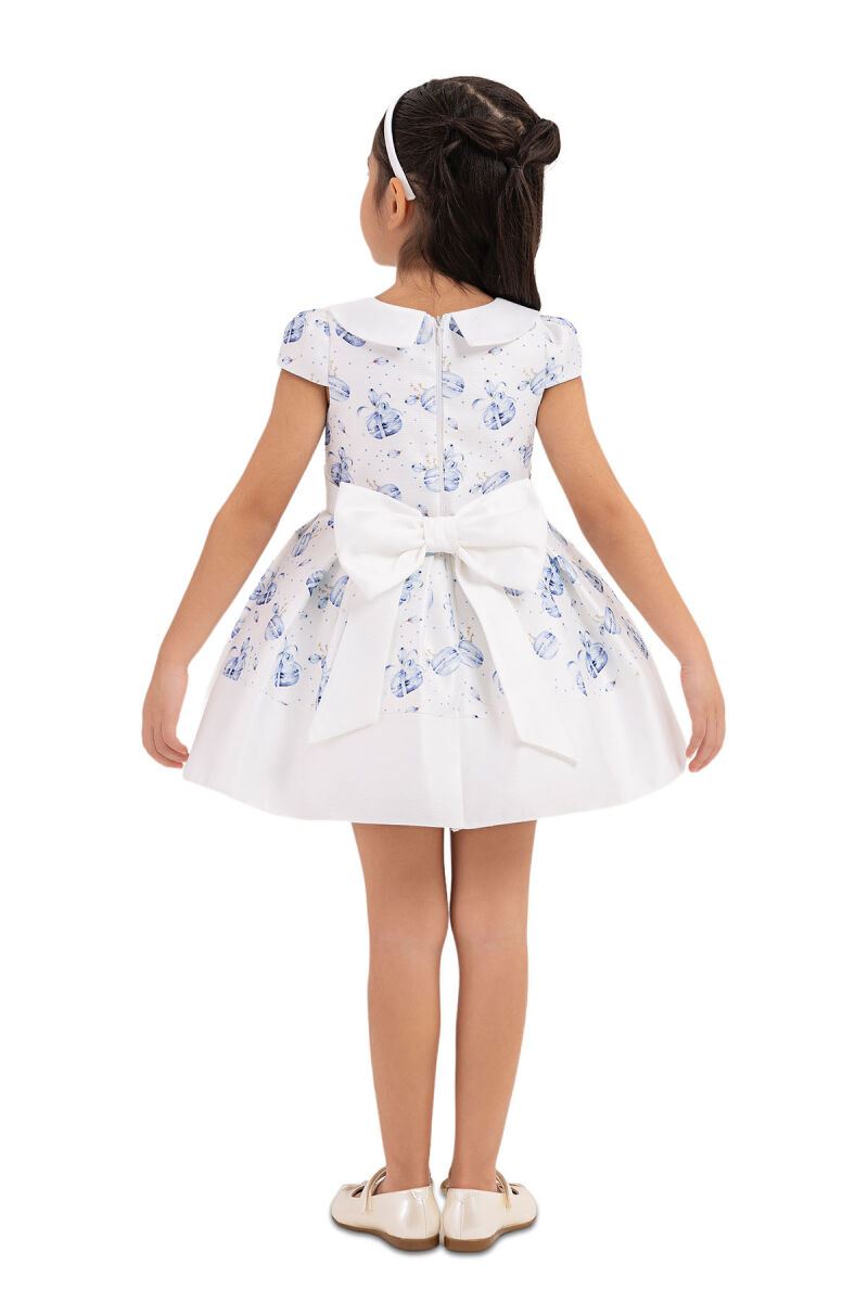 Blue Baby collar, dress for girls 6-18 MONTH 33222PR - 8