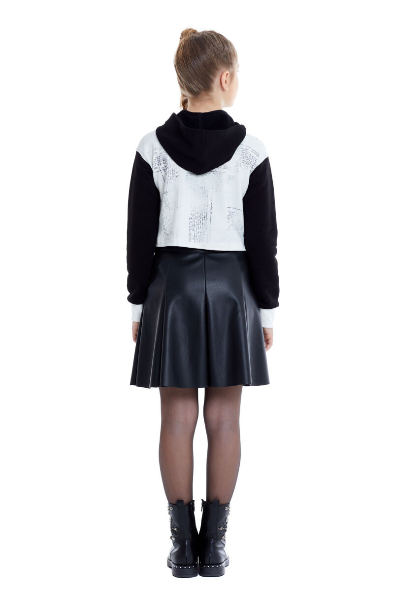 Black Girl Suit With Leather Skirt 8-12 AGE 321704CA - 8