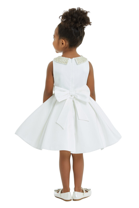 Ecru Girl Baby Collar Dress 1-5 AGE 32212PR - 8