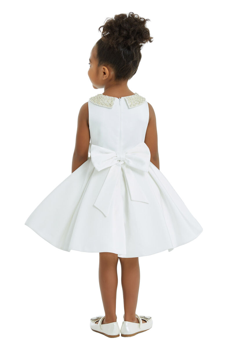 Ecru Girl Baby Collar Dress 1-5 AGE 32212PR - 8