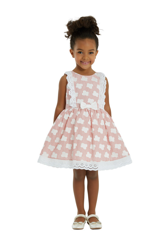Red Girl Flowery Dress 1-5 AGE 324604CA 