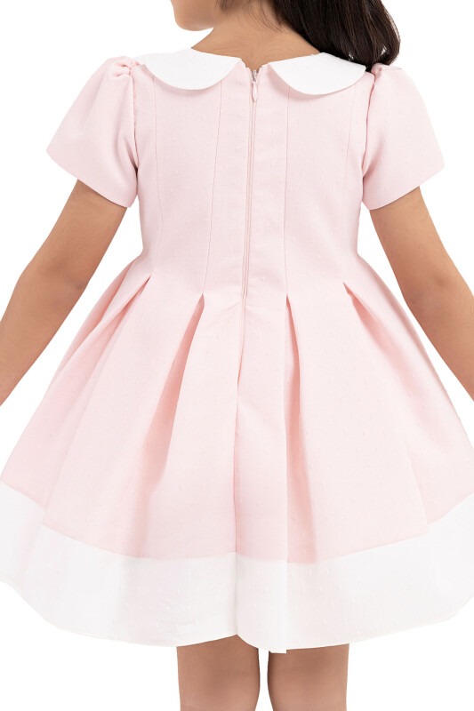 Pink Short-Sleeved Dress for Girls 6-18 MONTH 33217PR - 6