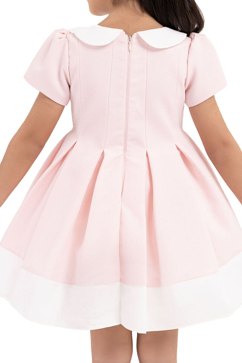 Pink Short-Sleeved Dress for Girls 6-18 MONTH 33217PR - 6