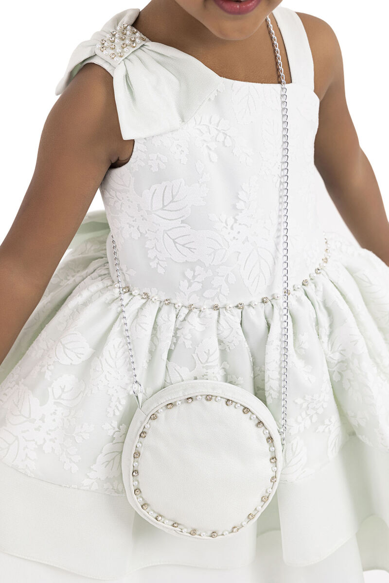 Mint Layered skirted dress for girls 2-6 AGE 33277PR - 4