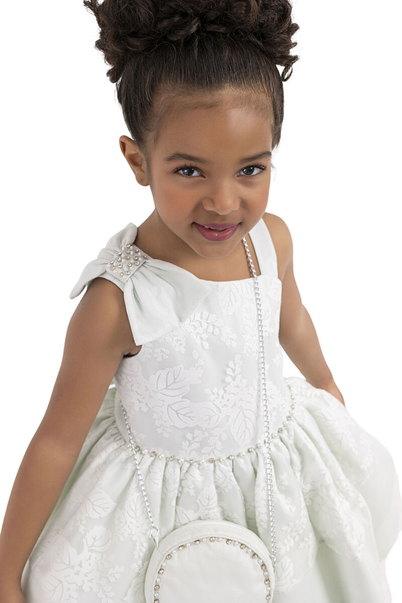 Mint Layered skirted dress for girls 2-6 AGE 33277PR - 5