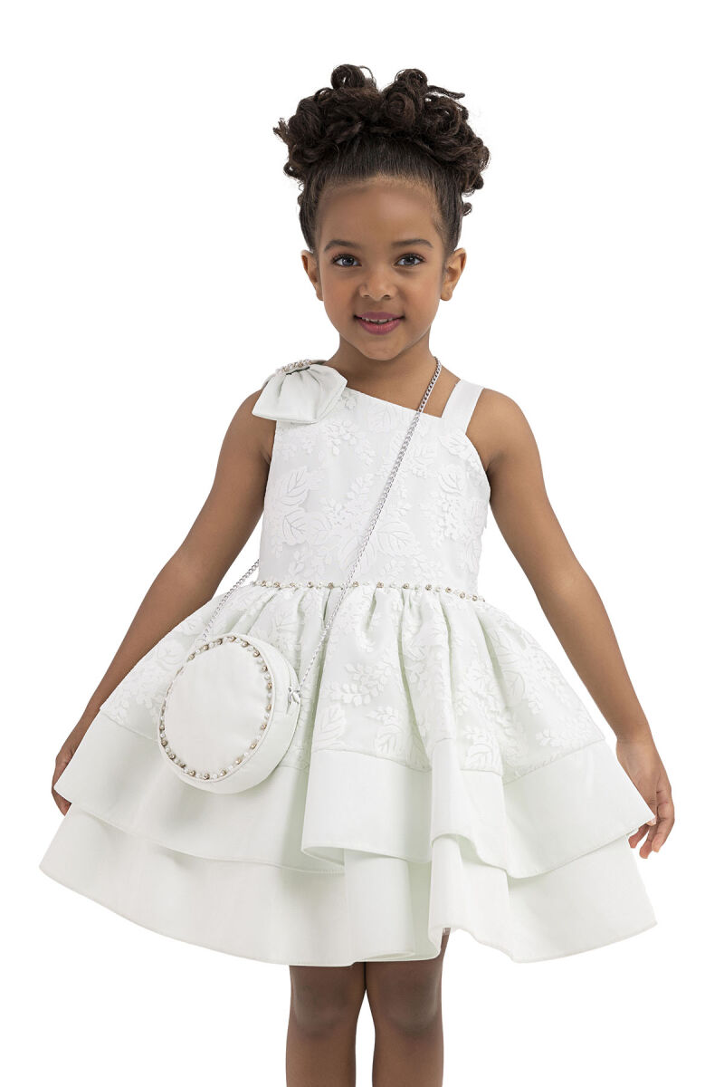Mint Layered skirted dress for girls 2-6 AGE 33277PR - 6
