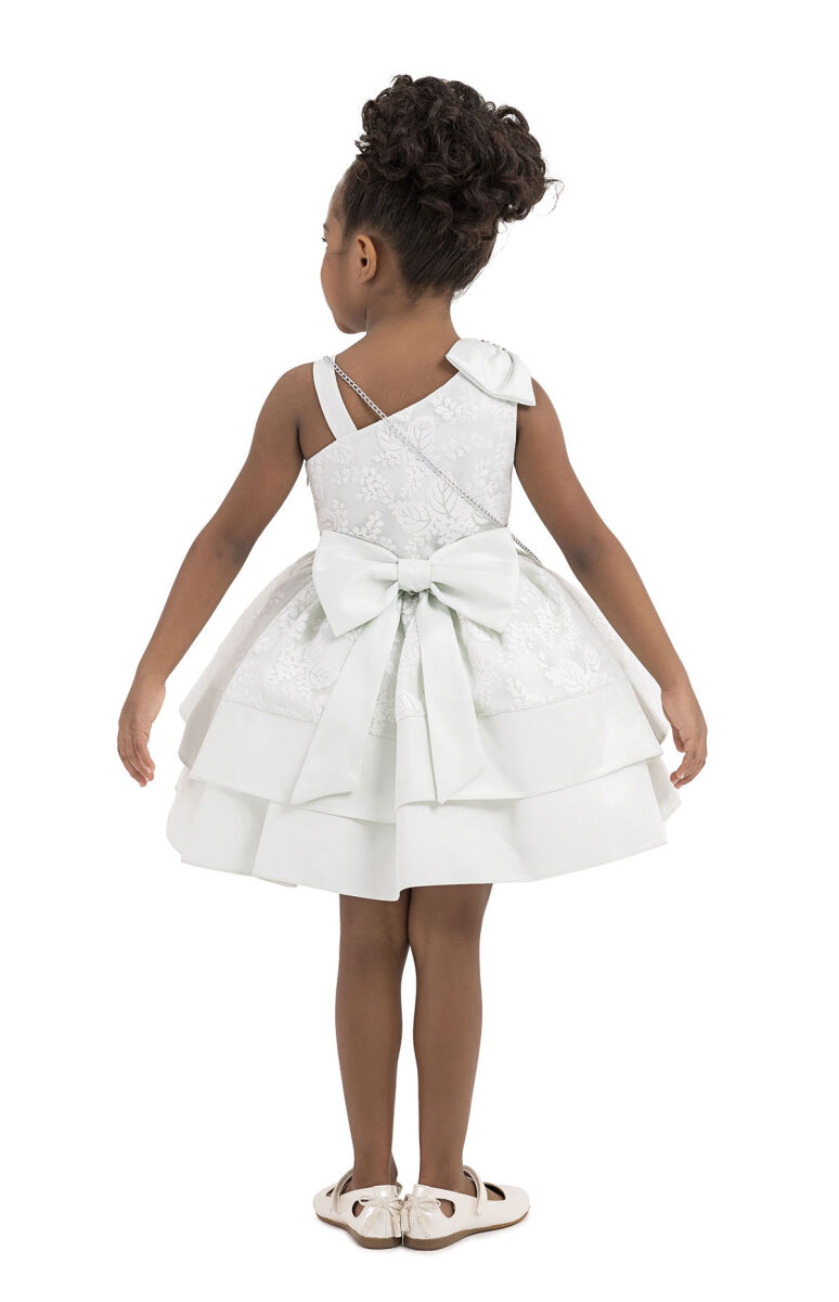 Mint Layered skirted dress for girls 2-6 AGE 33277PR - 8
