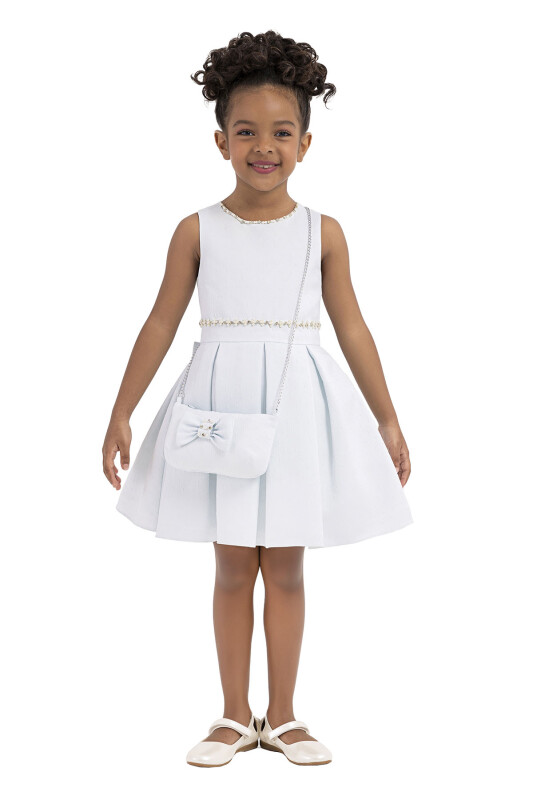 Blue Sleeveless, dress for girls 2-6 AGE 33186PR 