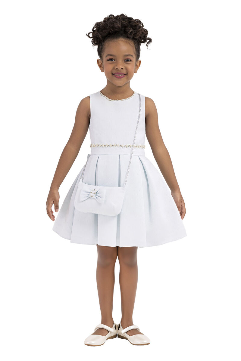 Blue Sleeveless, dress for girls 2-6 AGE 33186PR - 1