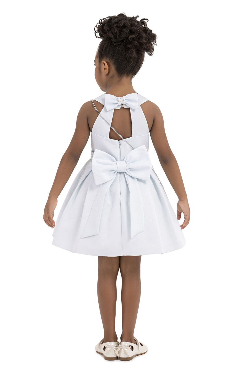 Blue Sleeveless, dress for girls 2-6 AGE 33186PR - 7