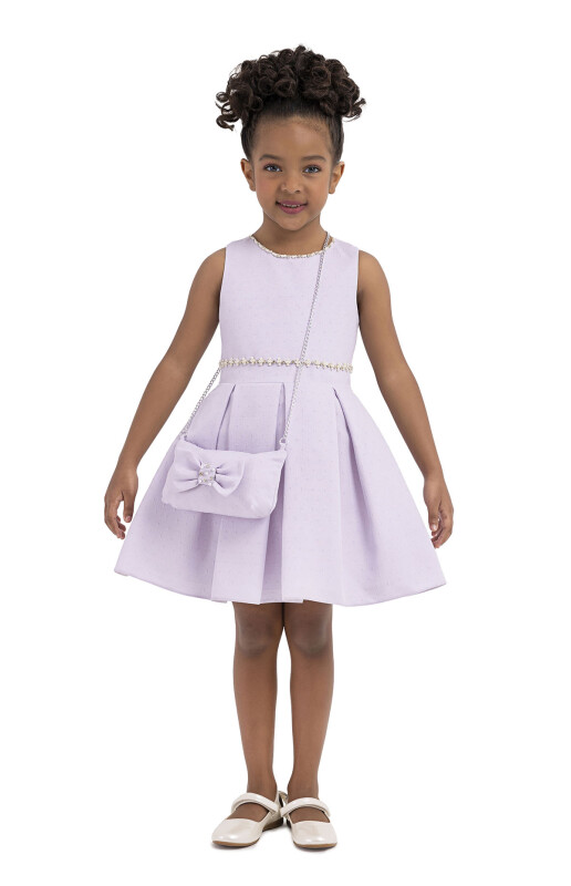 Lilac Sleeveless, dress for girls 2-6 AGE 33186PR 