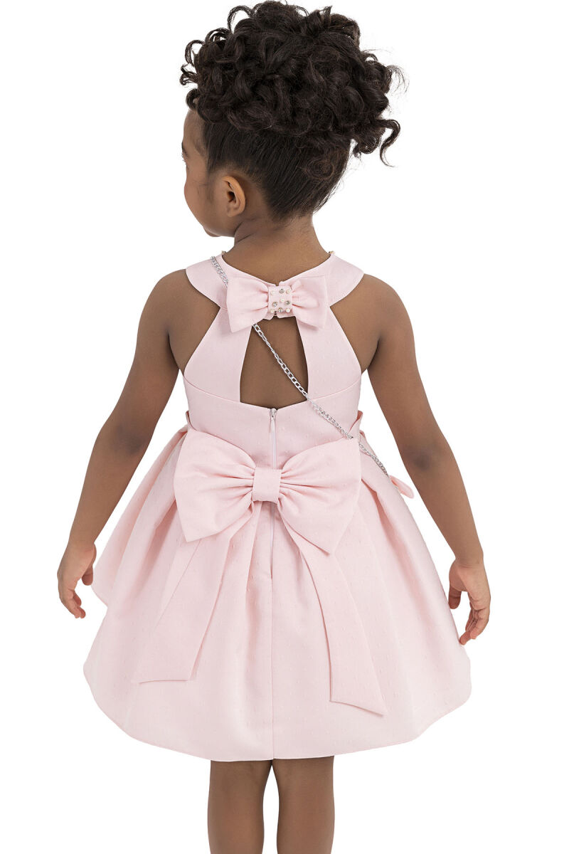 Pink Sleeveless, dress for girls 2-6 AGE 33186PR - 5