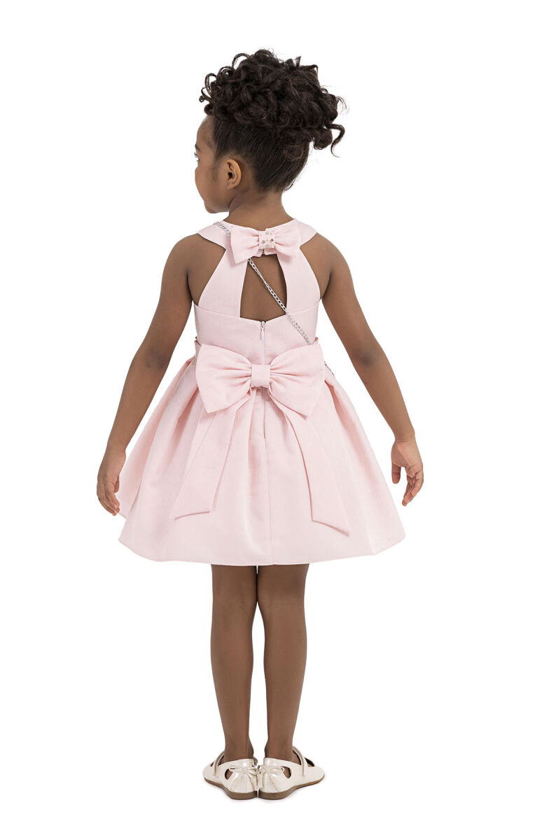 Pink Sleeveless, dress for girls 2-6 AGE 33186PR - 7