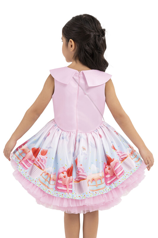 Pink Cupcake printed dress for girls 2-6 AGE 33209PR - 5