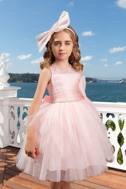 Powder Dress with Ballet Skirt 4-8 AGE 33008PR 